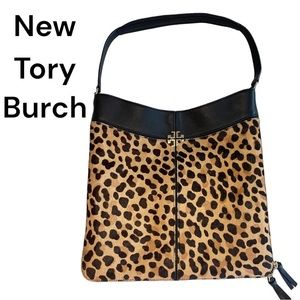 🔥New-(originally $595)Tory Burch Ivy Leopard Hobo Handbag